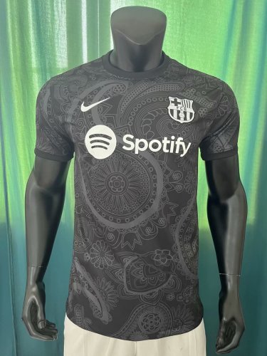 Fan Version 2023-2024 Barcelona Souvenir Black Soccer Jersey