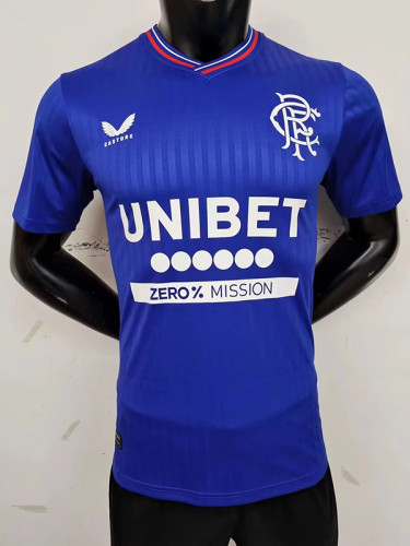 Player Version 2023-2024 Rangers Home Soccer Jersey
