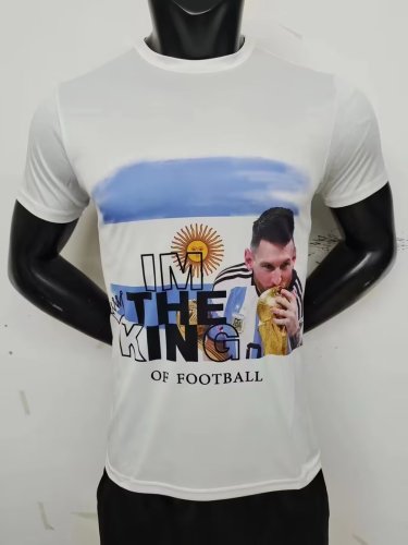 2023 Argentina White Soccer T-shirt