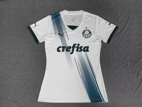 Women 2023-2024 Palmeiras Away White Soccer Jersey