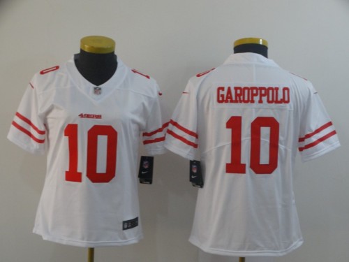 Women San Francisco 49ers 10 GAROPPOLO White NFL Jersey