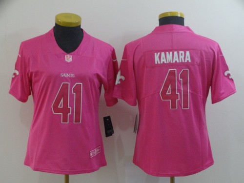 Women New Orleans Saints #41 KAMAPA Pink NFL Jersey