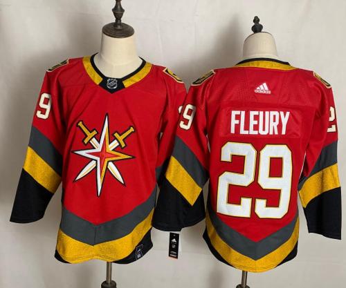 Vegas Golden Knights 29 Marc Andre-Fleury Red 2020-21 Reverse Retro Jersey
