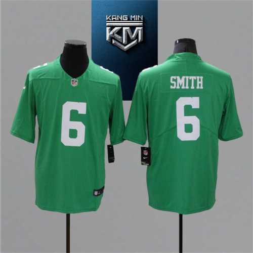 2021 Eagles 6 SMITH Green NFL Jersey S-XXL White Font