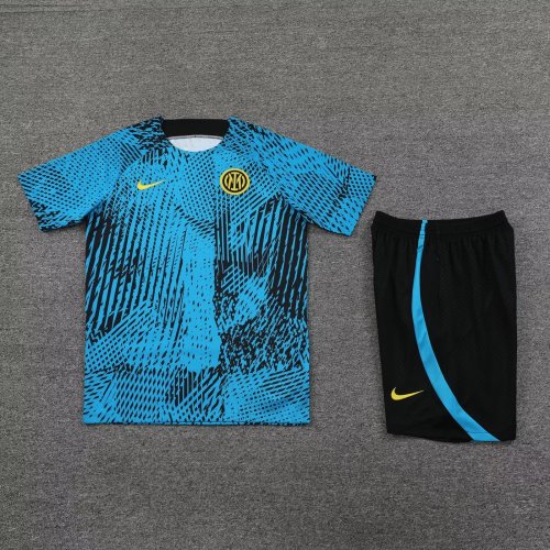 Adult Uniform 2023-2024 Inter Milan Blue Soccer Training Jersey Shorts
