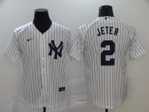 New York Yankees 2 JETER White 2020 Cool Base Jersey
