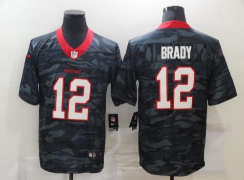 Tampa Bay Buccaneers 12 BRADY Black Camo 2020 Salute To Service Limited Jersey