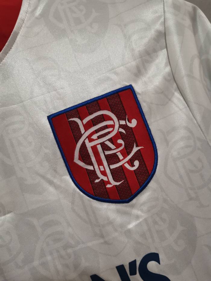 Retro Jersey 1996-1997 Rangers Away Red/White Soccer Jersey