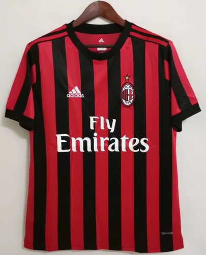 Retro Jersey 2017 AC Milan Home Vintage Soccer Jersey