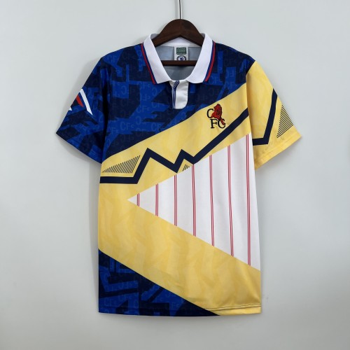 Retro Jersey 1990 Chelsea Blue/Yellow Soccer Jersey Vintage Football Shirt