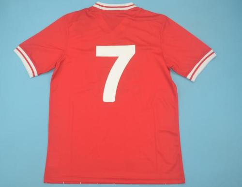 Retro Jersey 1982-1985 Liverpool 7 Home Soccer Jersey Vintage Football Shirt