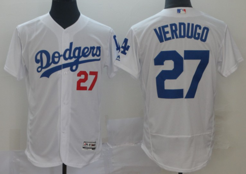 2019 Los Angeles Dodgers # 27 VERDUGO White MLB Jersey