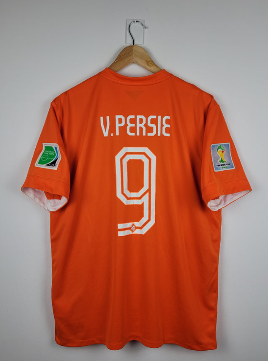 Retro Jersey 2014 Netherlands V.PERSIE 9 Home Vintage Soccer Jersey