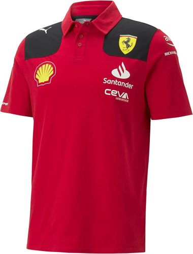 Polo del equipo Scuderia Ferrari 2023 Racing Jersey