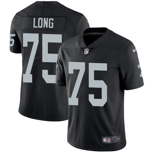 Oakland Raiders #75 LONG Black NFL Legend Jersey