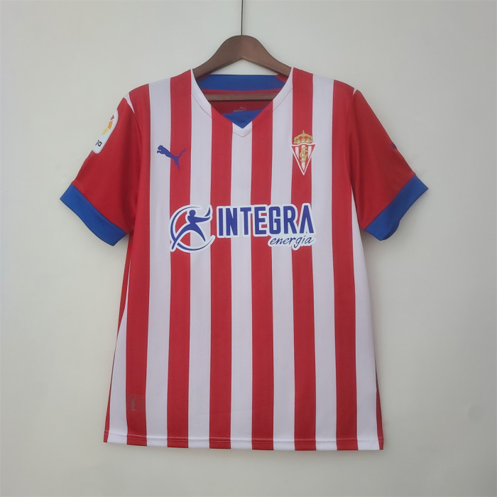 Fans Version 2022-2023 Sporting Gijon Home Soccer Jersey