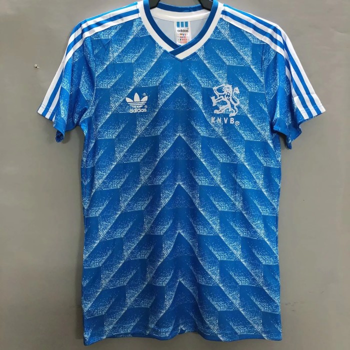 Retro Jersey 1988 Netherlands Away Blue Soccer Jersey Vintage Holland Football Shirt