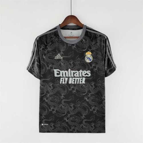 Fans Version 2022-2023  Real Madrid Special Edition Black Dragon Soccer Jersey