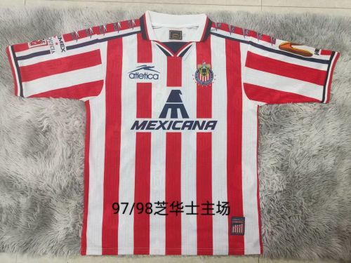 Retro Camisetas de Futbol 1997-1998 Chivas Home Soccer Jersey