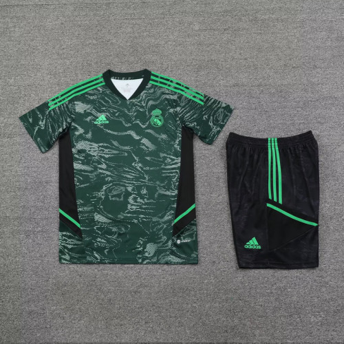 Adult Uniform 2023-2024 Real Madrid Green/Black Soccer Training Jersey Shorts