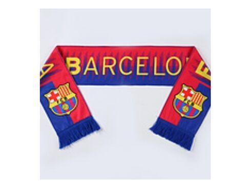 2018 Barcelona Soccer Scarf-Red/Blue