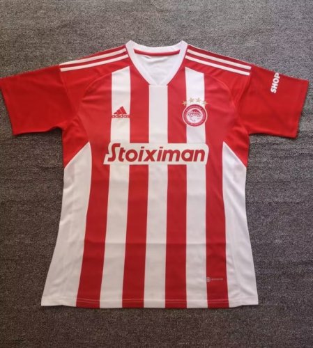 Fans Version 2022-2023 Olympiacos Home Soccer Jersey