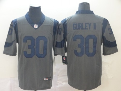 Los Angeles Rams #30 GURLEY II Grey NFL Jersey