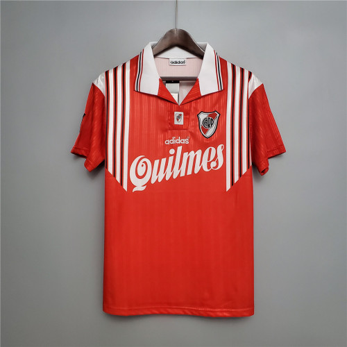 Retro Jersey 1995-1996 River Plate Red Away Soccer Jersey