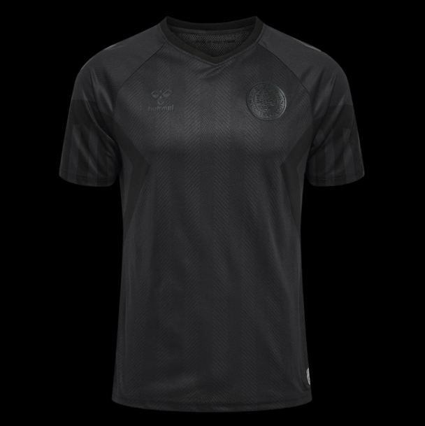 Fans Version 2022 World Cup Denmark 3rd Away Black Soccer Jersey
