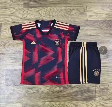 Youth Uniform 2022 World Cup Germany Away Soccer Jersey Shorts