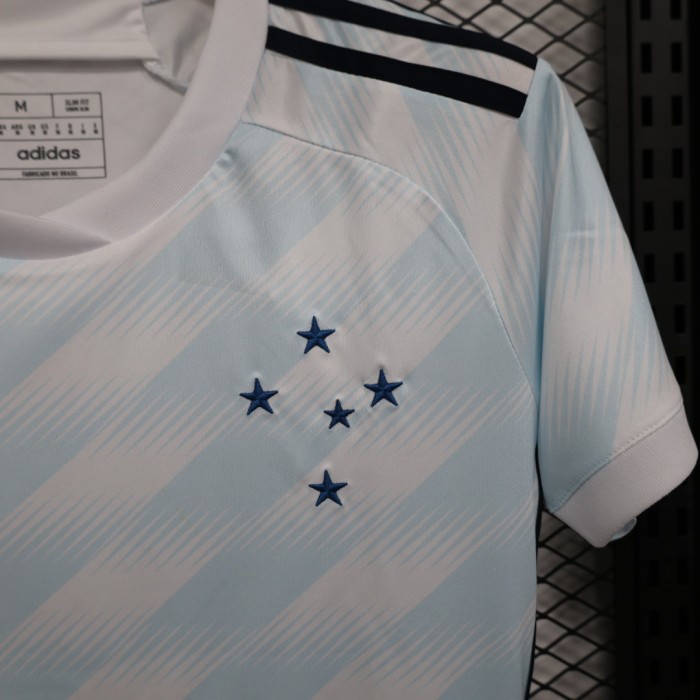Women 2023-2024 Cruzeiro Away Soccer Jersey Lady Football Shirt