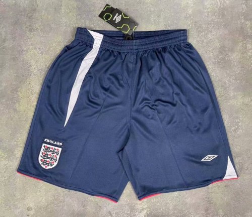 Retro Shorts 2006 England Dark Blue Soccer Shorts