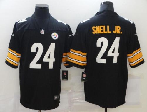 Pittsburgh Steelers 24 SNELL JR. Black NFL Jersey