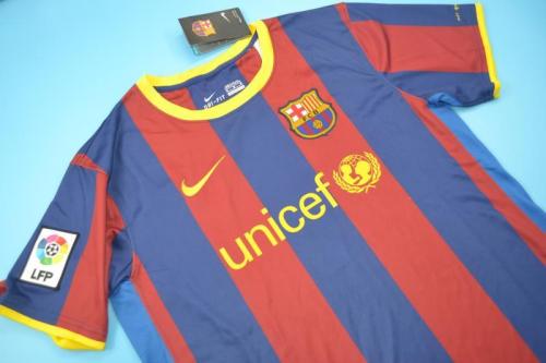 with LFP Patch Retro Jersey Barcelona 2010-2011 Home Soccer Jersey