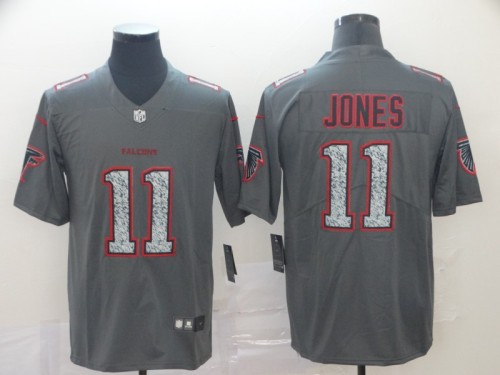 Atlanta Falcons #11 JONES Grey/Red NFL Jersey