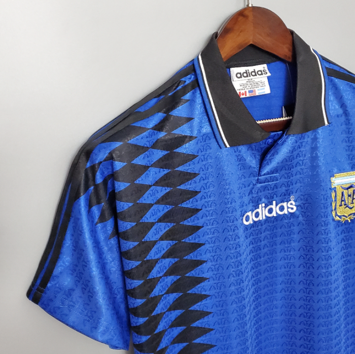 Retro Jersey 1994 Argentina Away Blue Soccer Jersey