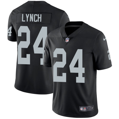 Oakland Raiders #24 LYNCH Black NFL Legend Jersey