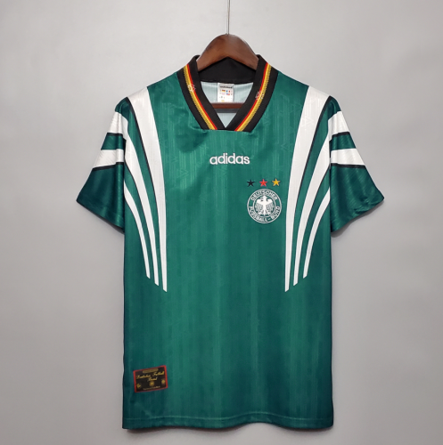 Retro Jersey 1996 Germany Away Soccer Jersey Green Vintage Football Shirt