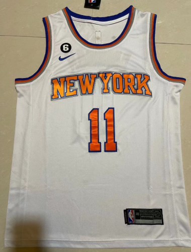 2023 City Edition New York Knicks 11 BRUNSON White NBA Shirt