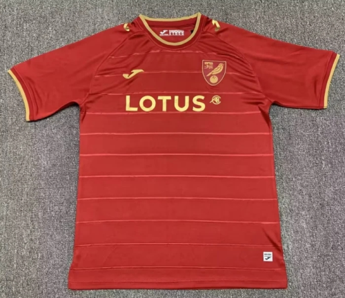 Fans Version 2022-2023 Norwich City Away Red Soccer Jersey