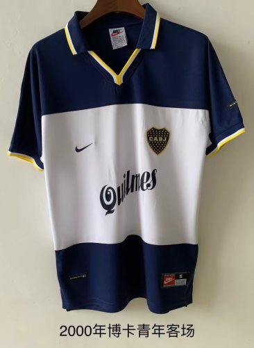 Retro Jersey 2000 Boca Juniors Away Soccer Jersey