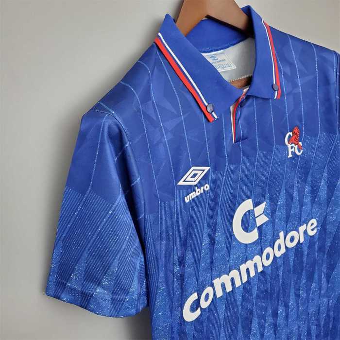 Retro Jersey 1989-1991 Chelsea Home Soccer Jersey Vintage Football Shirt