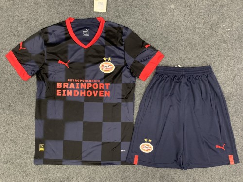 Adult Uniform 2022-2023 PSV Eindhoven Away Soccer Jersey Shorts