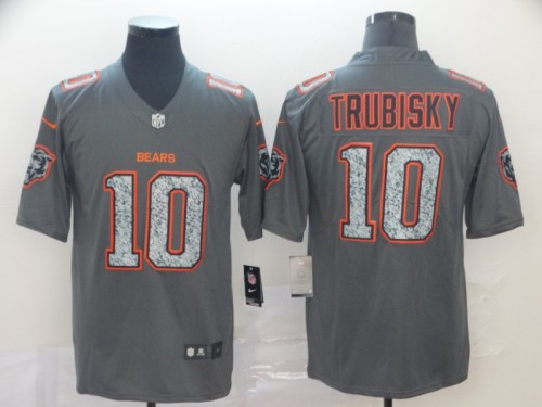 Chicago Bears #10 TRUBISKY Grey NFL Jersey