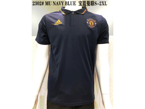 #2302 Manchester United Navy Blue Soccer Polo