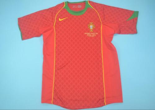 Retro Jersey 2004 Portugal Home Soccer Jersey