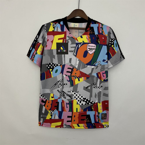 Fans Version 2023-2024 Arsenal Colorful Soccer Training Jersey