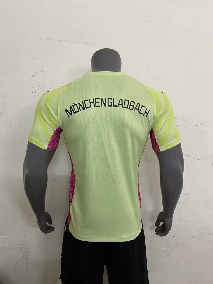Fan Version 2023-2024 VfL Borussia Mönchengladbach Yellow Goalkeeper Soccer Jersey