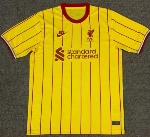 Fans Version 2021-2022 Liverpool Third Yellow Soccer Jersey