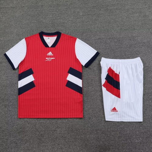 Adult Uniform 2023-2024 Arsenal Red Soccer Jersey Shorts